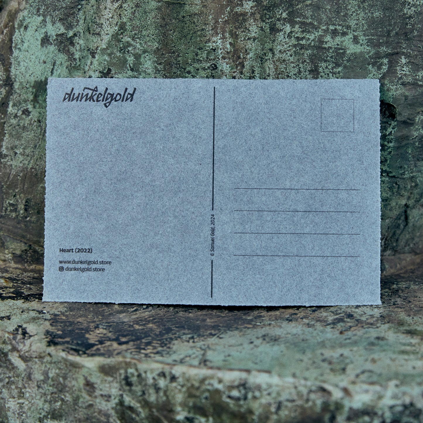 Postkarte "Heart" in Filzoptik
