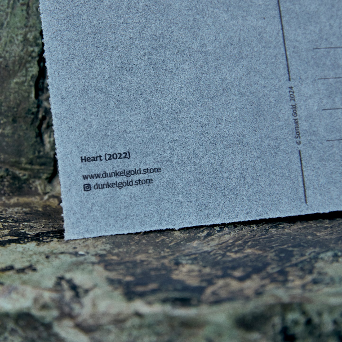 Postkarte "Heart" in Filzoptik